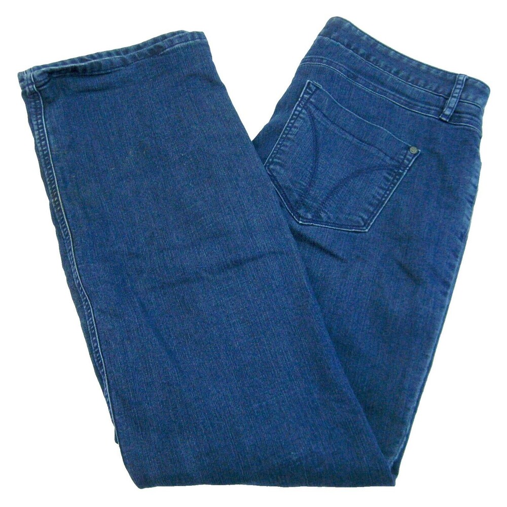 PRANA Women's (Size 10) Flannel Lined Blue Jeans Denim Pants 5 Pockets Zip Fly